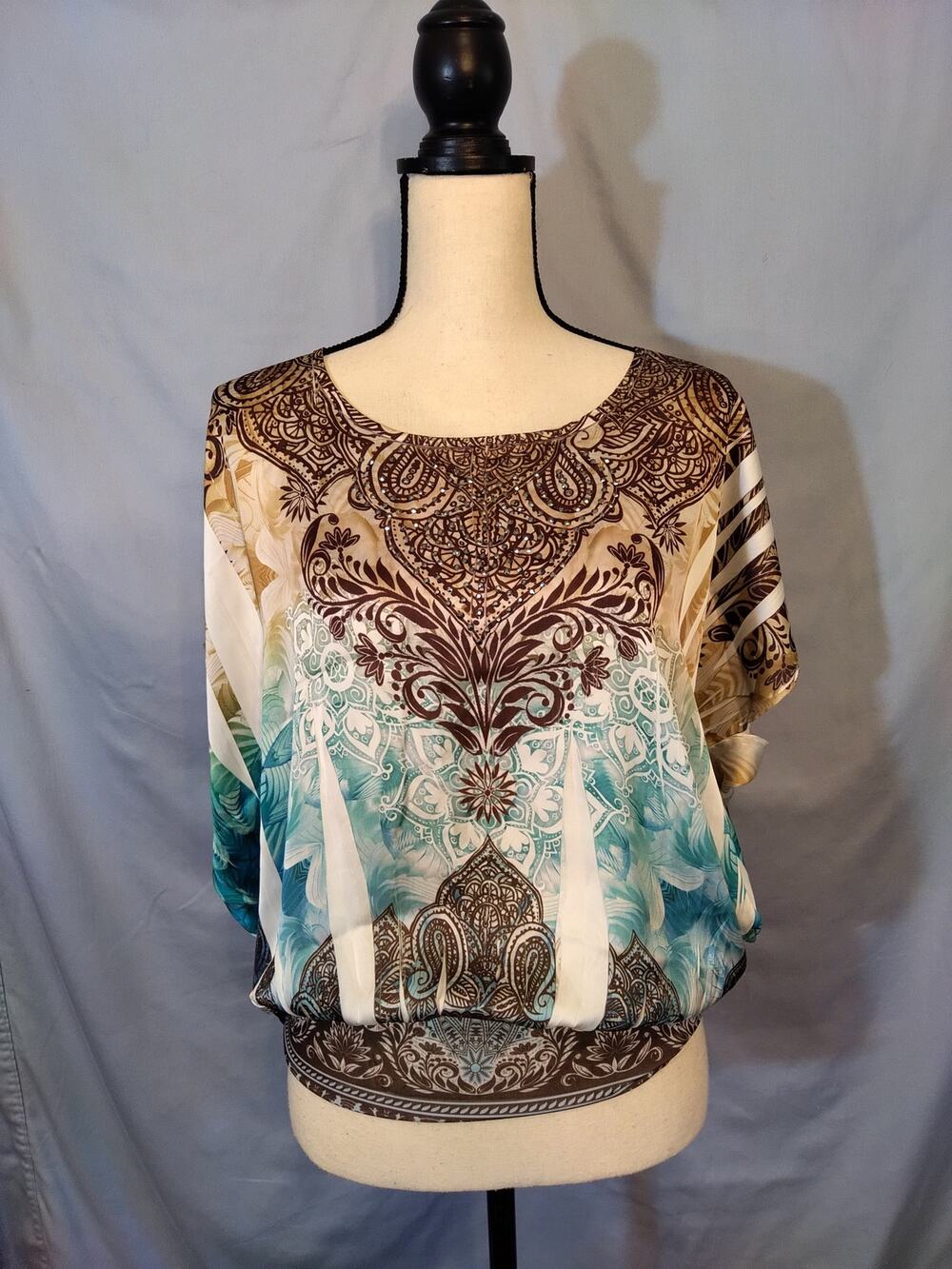 Dressbarn Crinkle Dolman SleeveTop